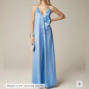 Anna October© X J.Crew halter slip dress